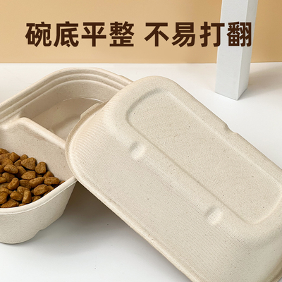 一次性猫盘饭碗小猫专用碗防蚂蚁猫碗流浪猫户外喂食碗防雨一体一