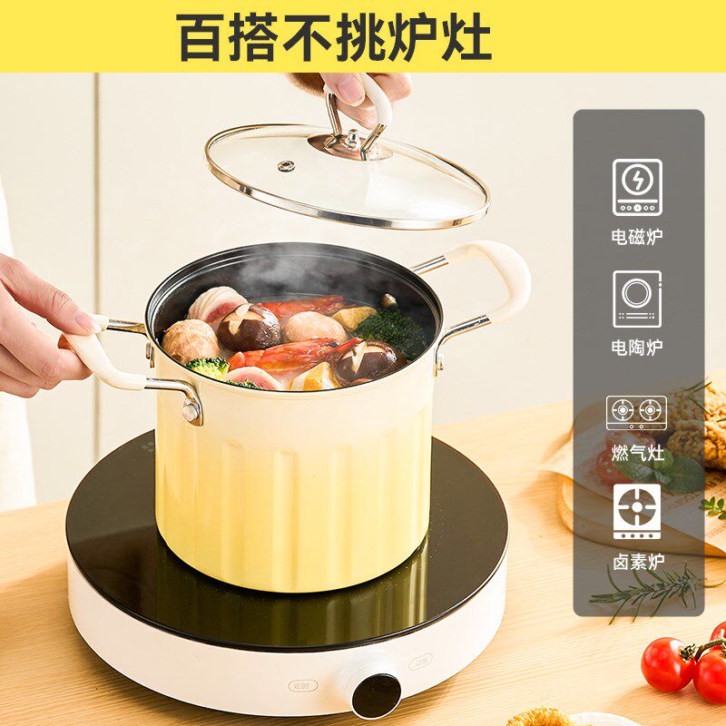 油炸锅家用带滤网炸炸壶厨房省油小炸锅天妇罗炸串专用不粘油锅