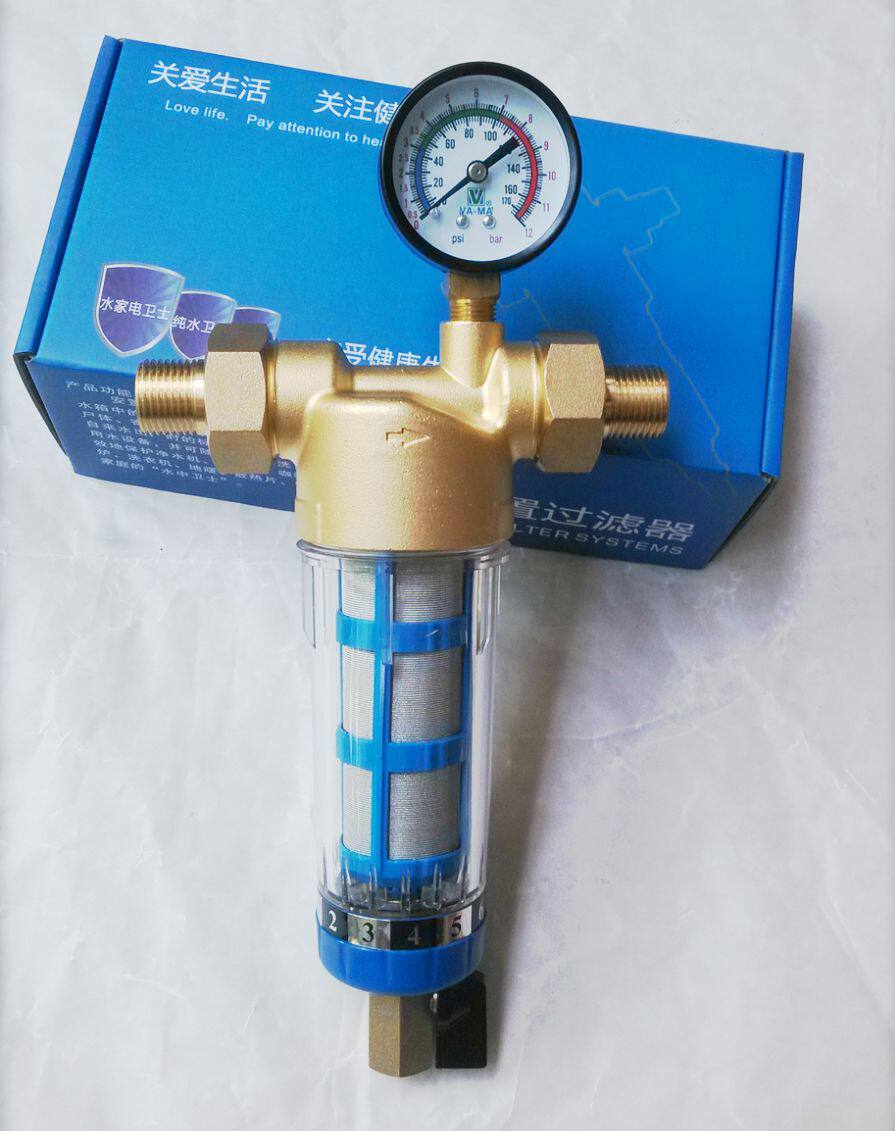 压力表前置过滤器管道水过滤滤水器家用全屋过滤自来水净水器包邮