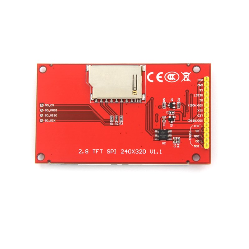 2.8寸SPI液晶屏模块 240*320 TFT模块 ILI9341最少占用4个IO
