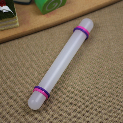烘焙可调节厚度 实体带垫圈 不粘擀面棍 擀面杖/翻糖rolling pin