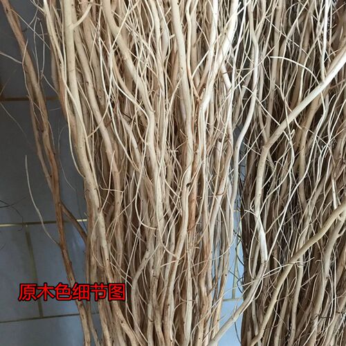 天然干树枝 龙柳干枝 假树枝装饰白色干花龙桑装饰隔断橱窗装饰