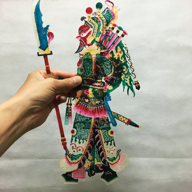 皮影戏人物带操作杆 动感皮影手工艺品中国特色礼品送小朋友礼物