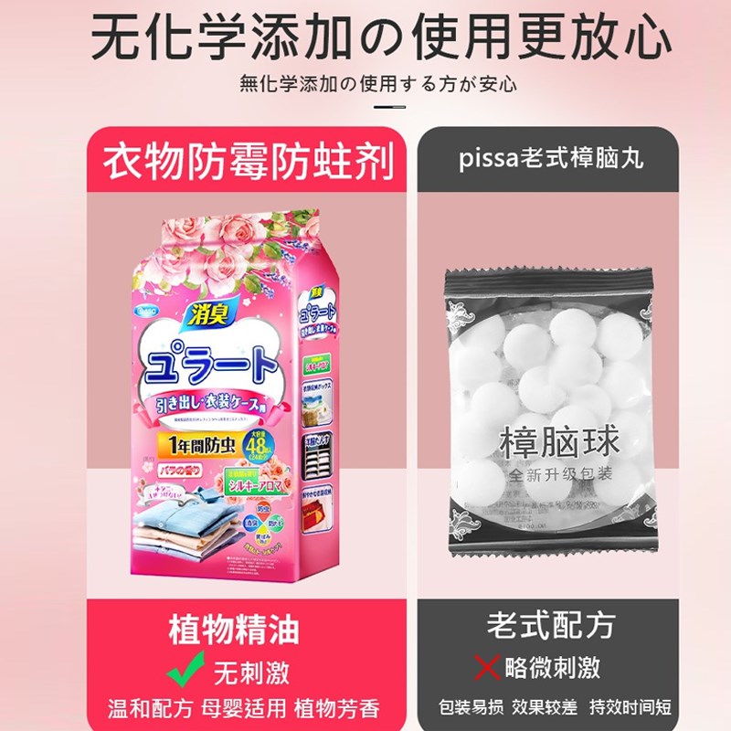 樟脑丸家用无毒衣柜防潮防霉除味驱花香香包虫衣服防蛀蟑螂丸虫球