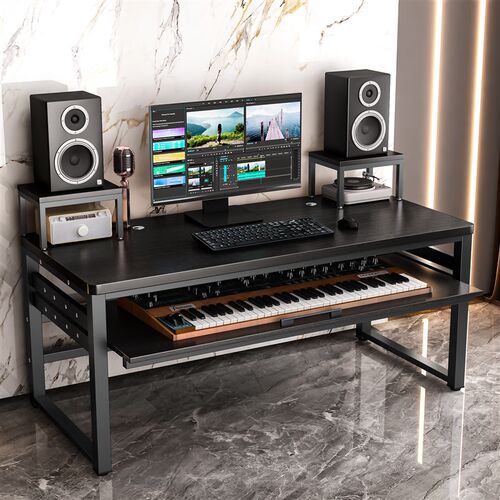 编曲工作台midi键盘桌电子琴桌架电钢琴编曲台音乐工作制作琴桌子