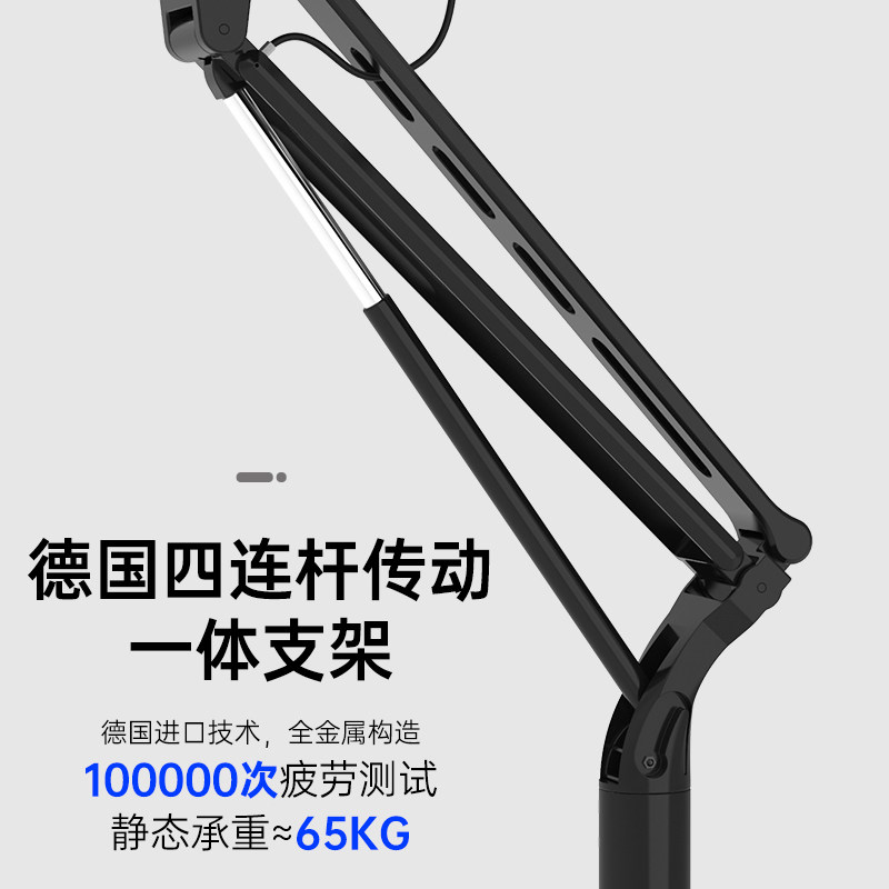 站立式工作台气动升降桌床边带轮可移动办公电脑桌演讲台学习书桌图片