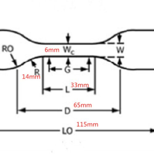 ASTM D638塑料拉伸属性的标准试验方法 取样裁刀塑料拉伸哑铃刀模