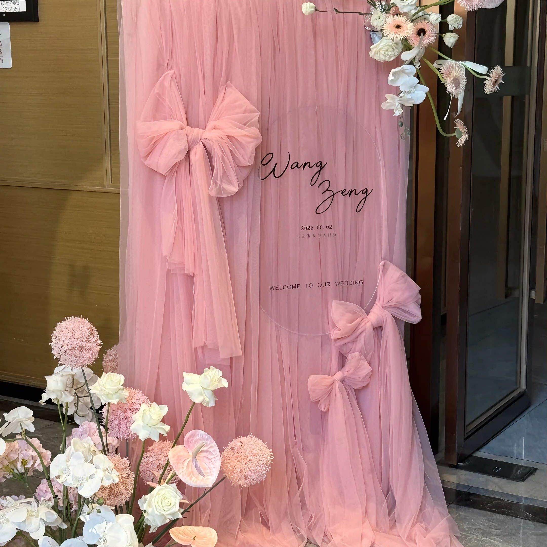 生日布置装饰仙女雾纱网纱纱布服装装饰拍照道具背景面料婚礼纱幔