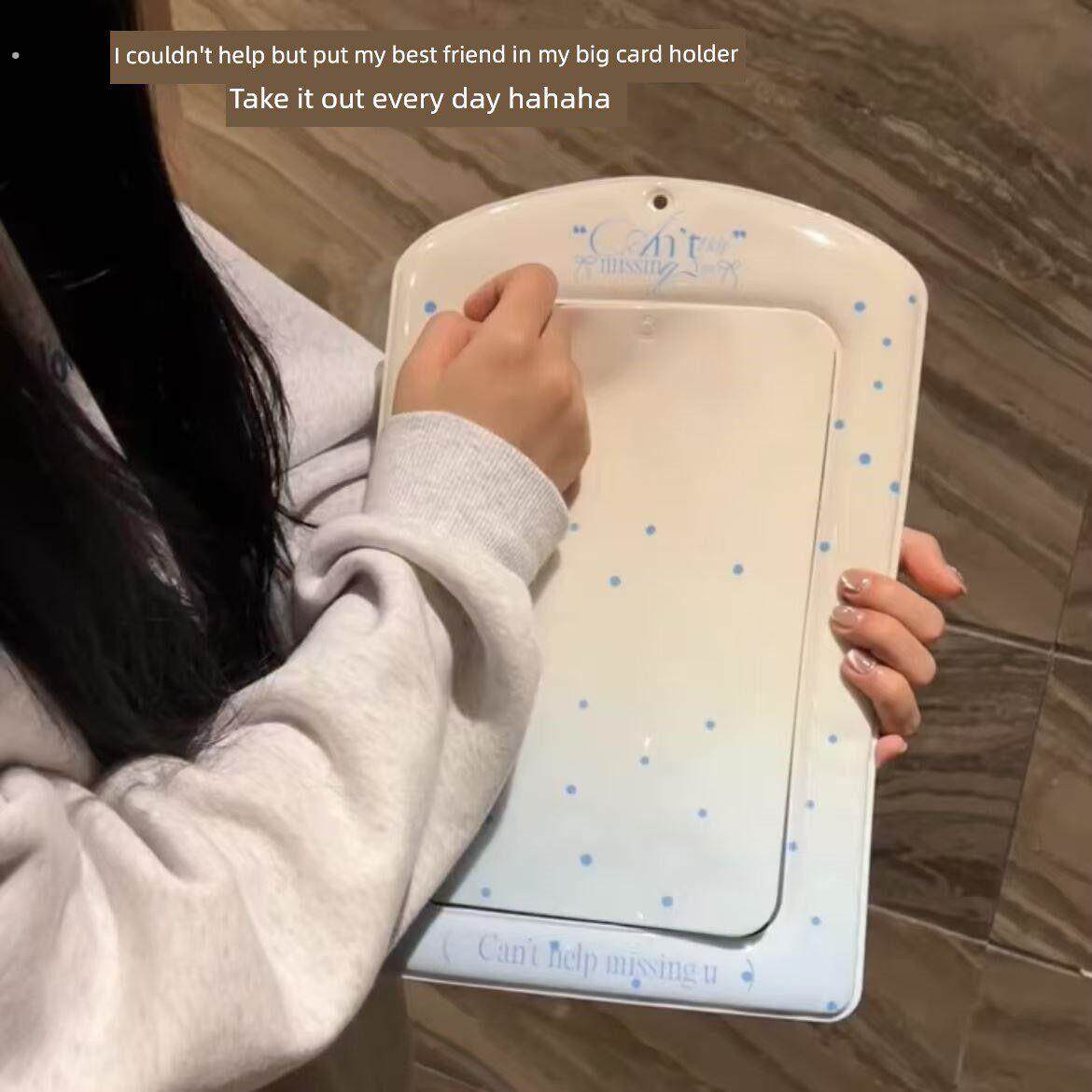 超大卡套巨型卡套明星小卡海报收纳追星展示挂件情侣闺蜜照片卡套
