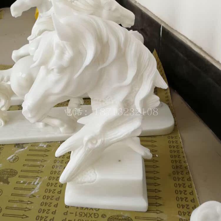 精品石雕汉白玉十二生肖马头工艺礼品摆饰雕塑摆件室内办公桌马到