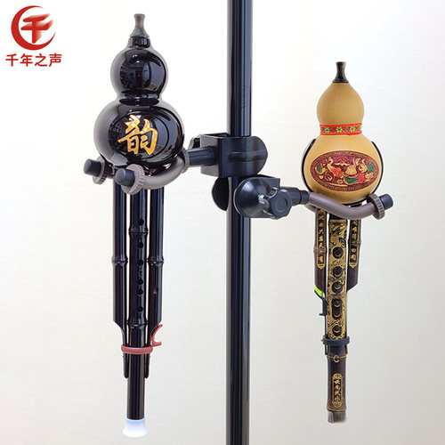 新款专业多功能乐谱架乐器挂钩一体架U型夹式吉他二胡小提琴吊架