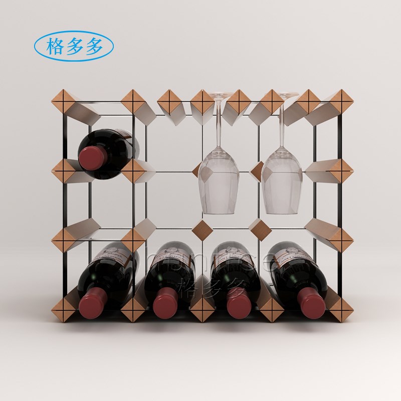 格多多酒吧创意悬挂杯架红酒杯架倒挂酒瓶置物架收纳架葡萄酒托架