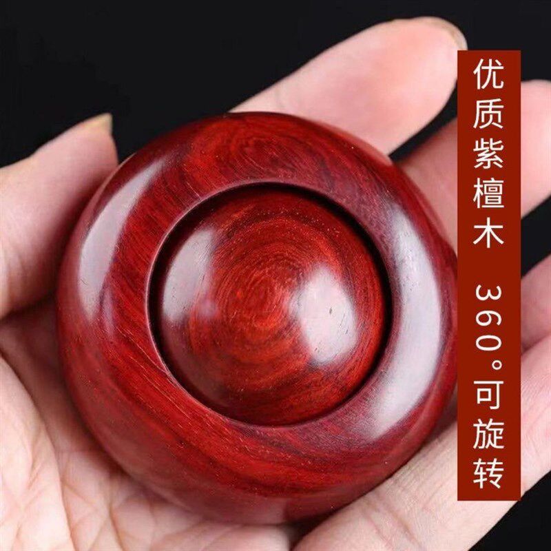 小叶紫檀时来运转手把件一体式实木珠转运珠健身球把玩手球保健球