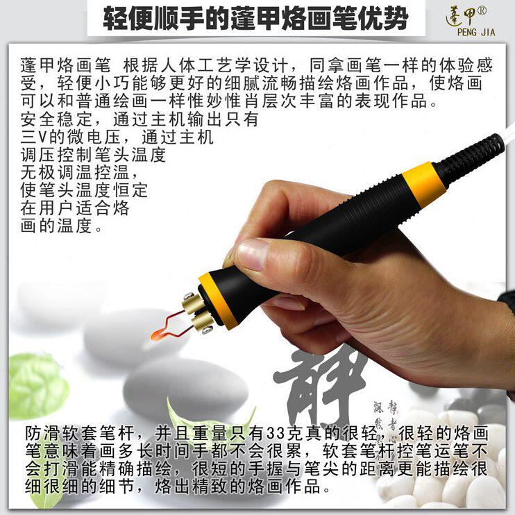 甄选蓬甲可调温烙画工具烙画机葫芦木板宣纸烙画笔电烙笔烙铁烫画