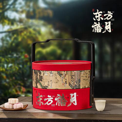 甄选盒境新款大小号纸中秋礼品盒圆桶厂家直供现货空月饼包装礼品