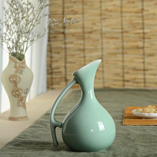 甄选厂家供应 青瓷酒具 酒具套装 醒酒器 半斤装分酒壶 瑜美