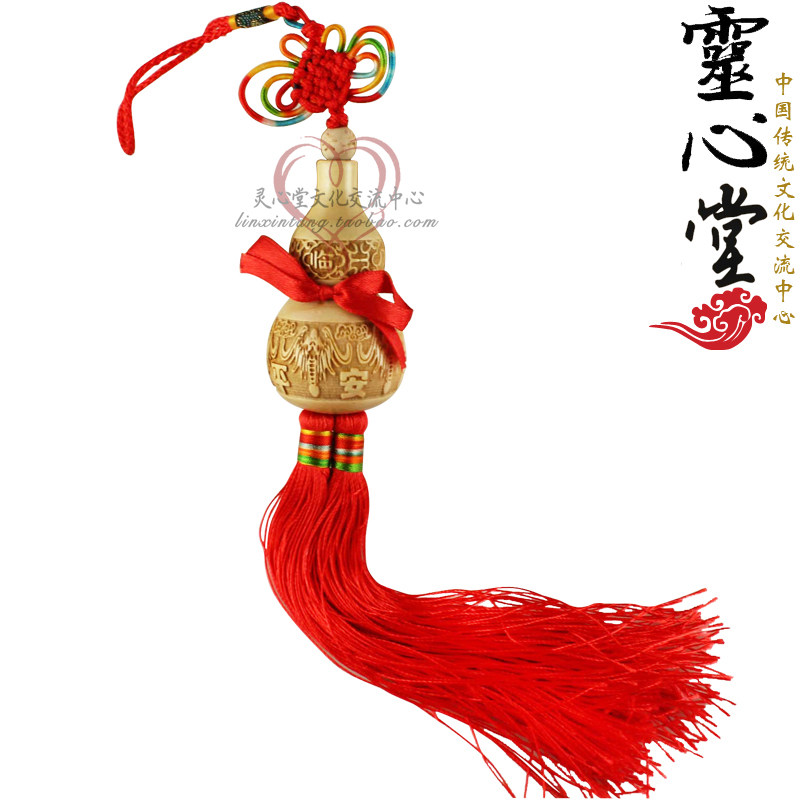 临刻纯天挂桃木 葫芦 五福雕门 工艺品招财汽车然件