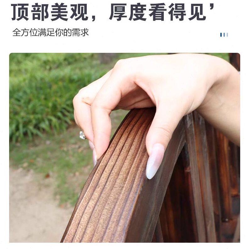 甄选栅栏门庭院户外小院子防腐木门围栏双开篱笆门花园菜园网格门