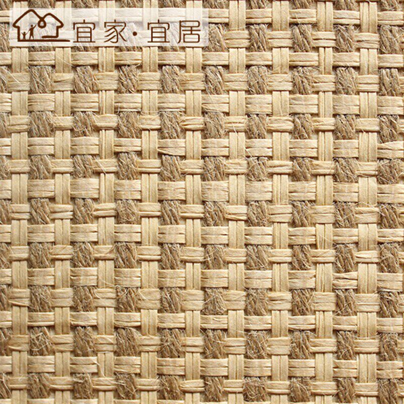 墙编纸编日线混编草纸东南亚中式麻式家装吊顶客厅茶室酒店壁纸