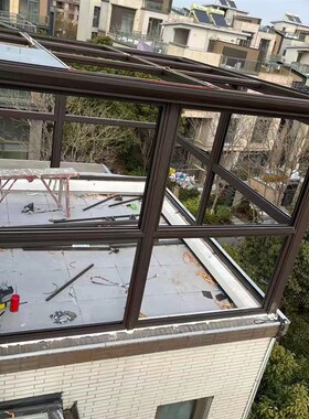 武露阳光房定制顶楼汉台别墅庭院花园隔热铝合钢玻璃房金结构门窗