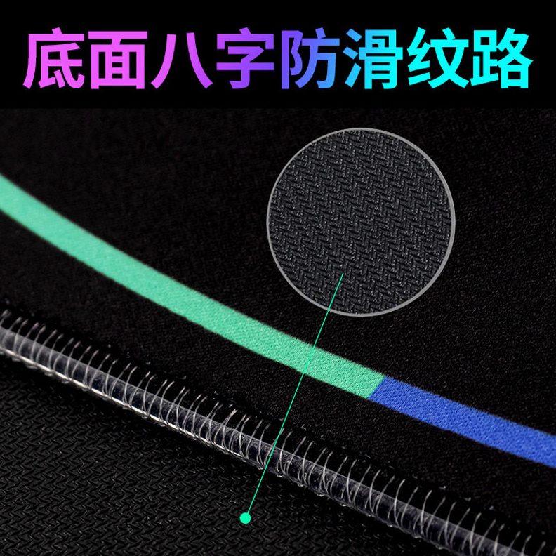 甄选外贸发RGB发光鼠标垫电脑游戏LOL炫彩大号七彩加厚彩虹光圈4m