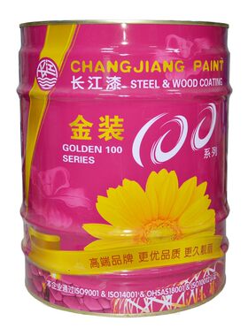 长江防锈漆 醇酸树脂调金钢结构和属漆 磁漆氧环 面漆底漆工业漆
