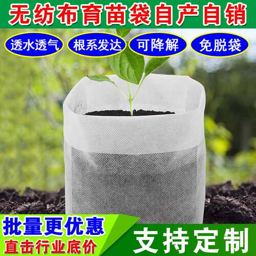 加厚无纺布树苗袋一次性容器杯鑫茂源营养袋槟榔葡萄树人气育苗杯