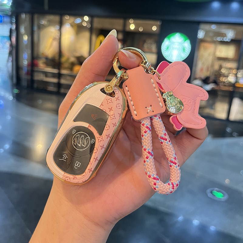 别克君威钥匙套威朗君越昂科拉plus/gl8世纪昂科威女专用扣车壳包