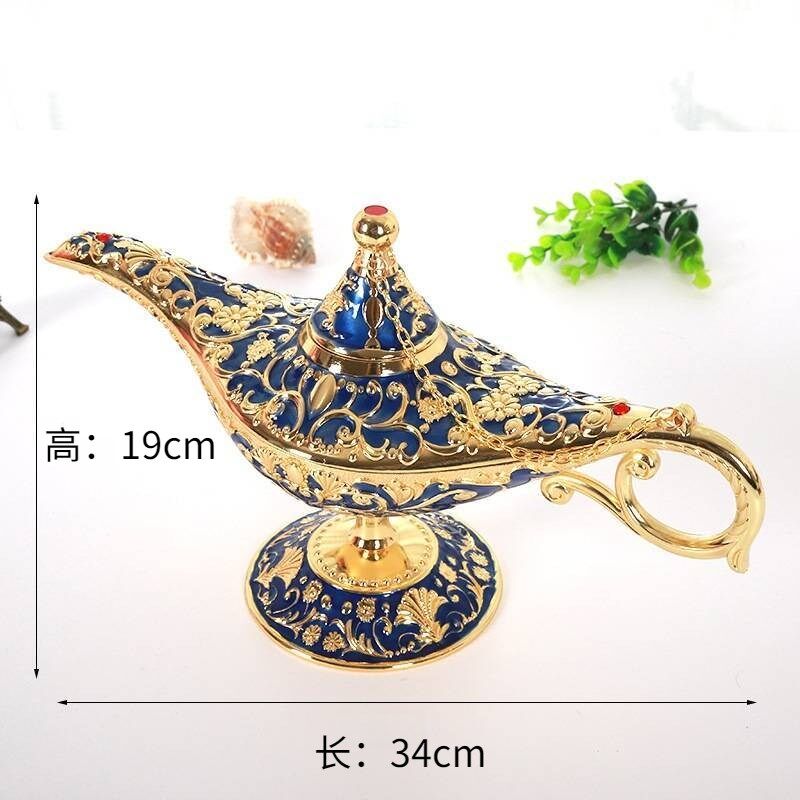 阿拉摆神灯34*装9超大号锌合金丁设许愿灯新疆创意1饰摆件工艺品