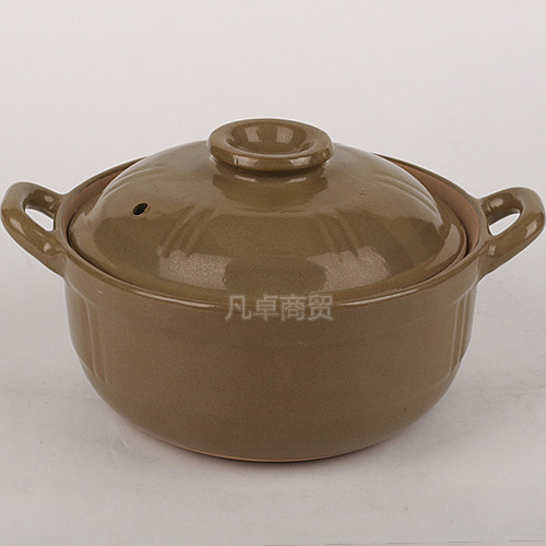 广西土锅石火炖锅陶瓷汤煲仔饭菜砂锅明火明锅耐高温土锅双耳深锅