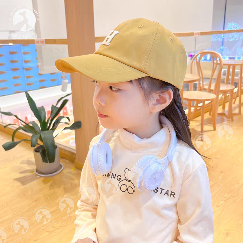 头戴式耳机cos儿童女学生可爱高颜值白色影楼摄影拍照道具耳麦机