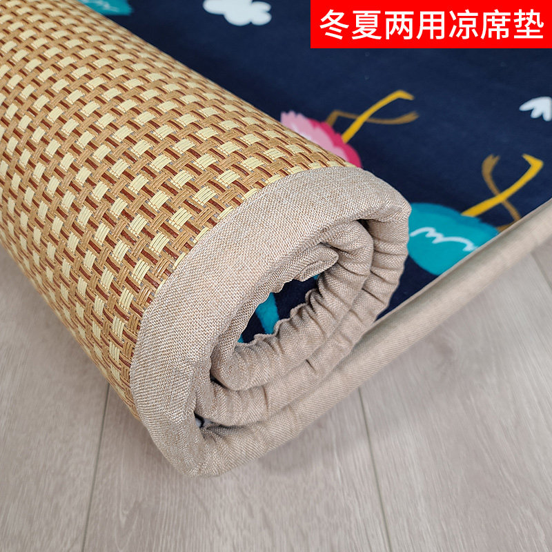 加厚藤席地毯双面凉席床垫卧室客厅儿童爬行垫夏季两用榻榻米地垫