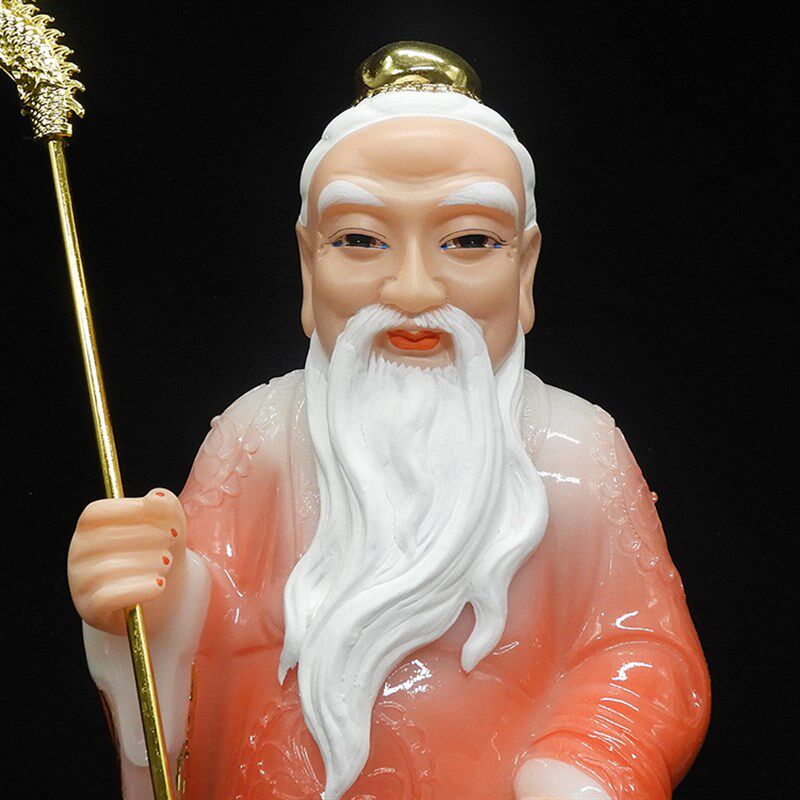 汉白玉月老神像红娘石雕月老像玉石佛像供奉求姻缘月老星君16寸