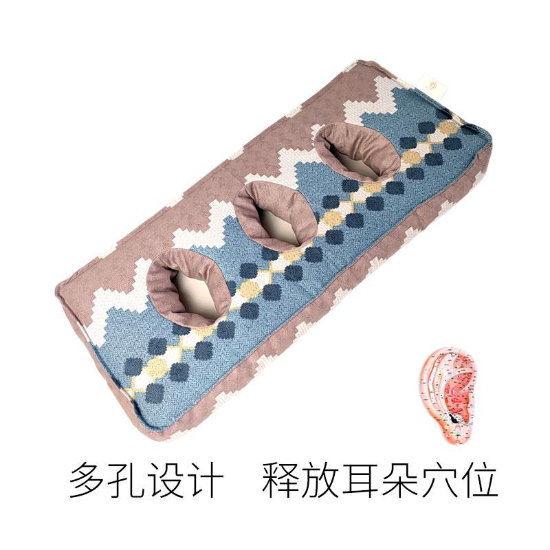 六合泰枕头三孔防压耳成人单人学生睡眠枕头夏舒适荞麦枕