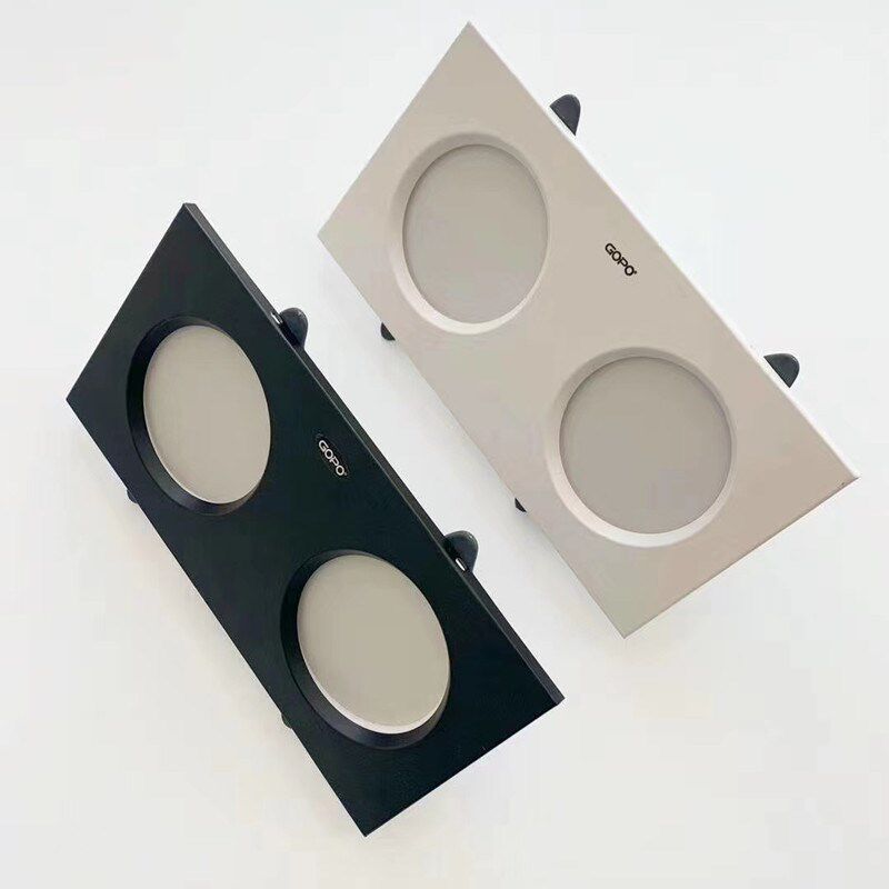进势照明GOPO方形筒灯嵌入式led天花灯10x10网格吊顶格栅灯15x15