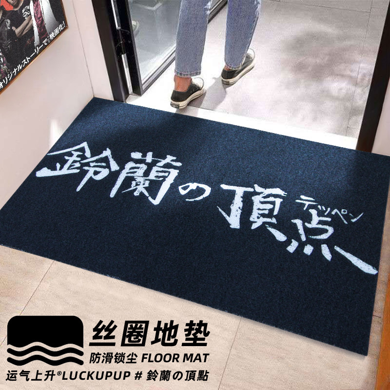 运气上升地垫热血高校进门垫子家用入户地毯刮泥除尘门口丝圈脚垫