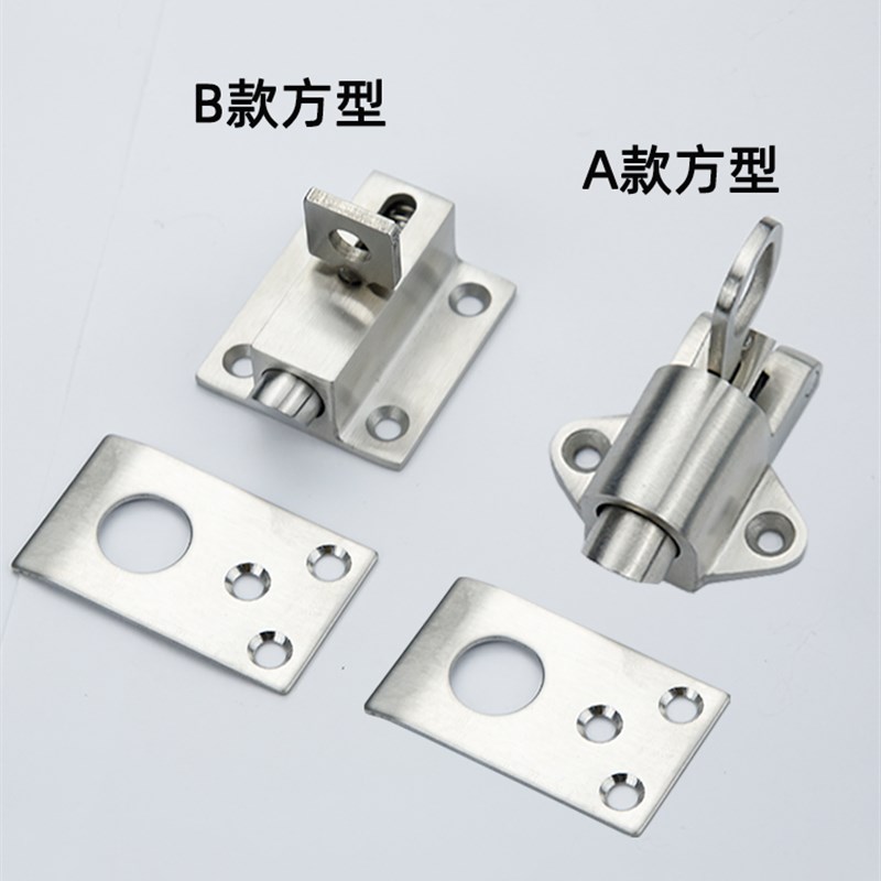 不锈钢304插销门栓家用门锁户外护栏锁扣工业设备加厚插销锁明装图片