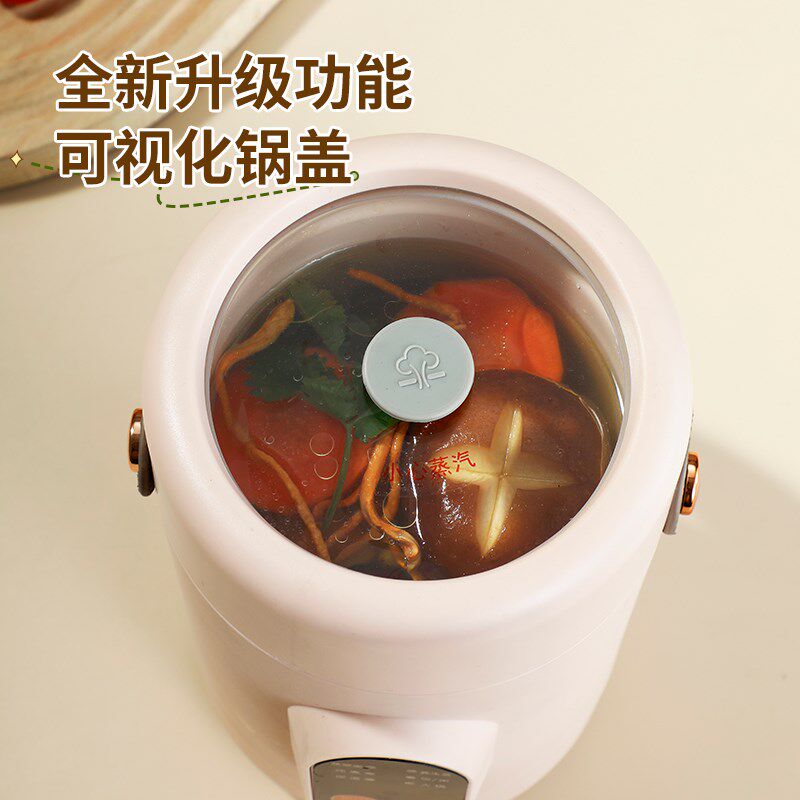 群得乐小电提锅多功能办公室养生便携式迷你泡面锅煮粥煲汤电炖锅