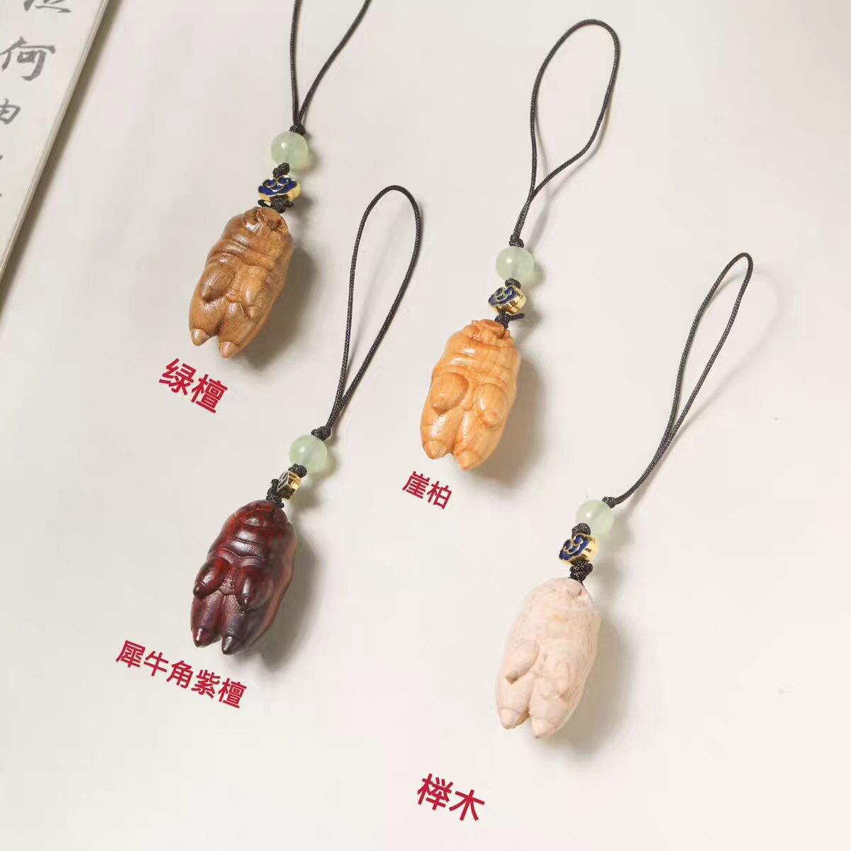 新品猪蹄子钥匙扣挂件装饰工艺礼品摆饰文玩搂钱耙猪蹄创意手机挂