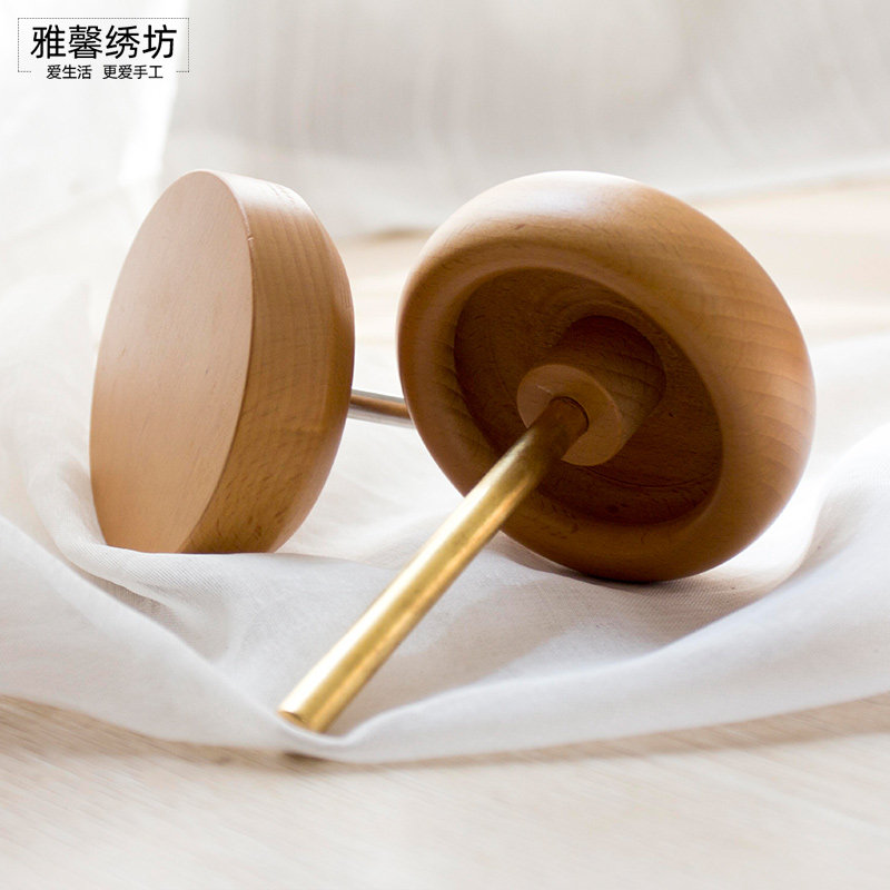 秀丝雅绕线机器圆形手动木质实木DIY穿珠器快速串珠穿绕线器