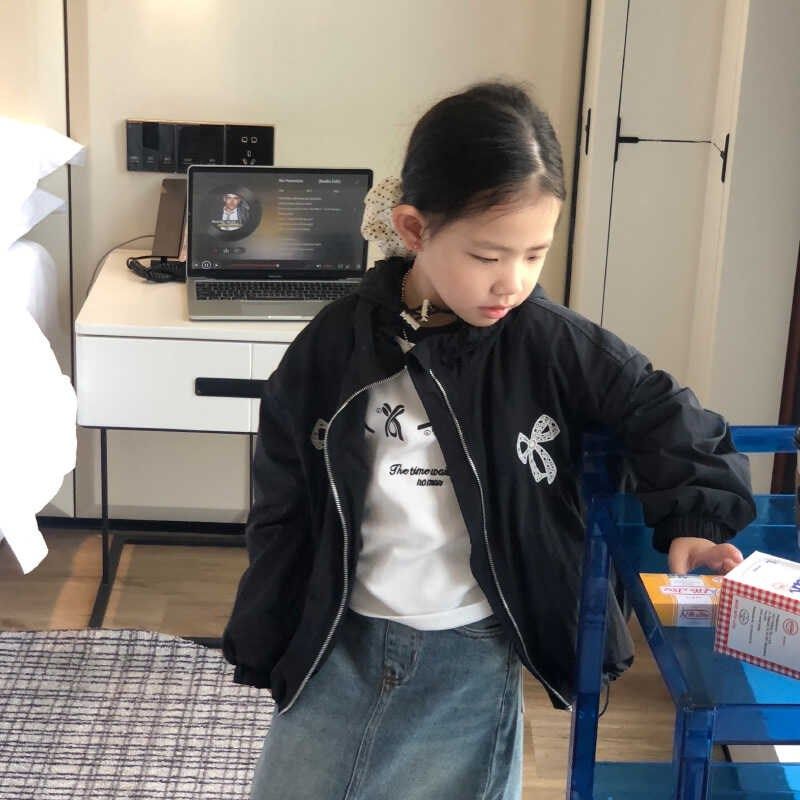 美妞之城女童秋季外套2024新款童装洋气小女孩子上衣 可亲子装