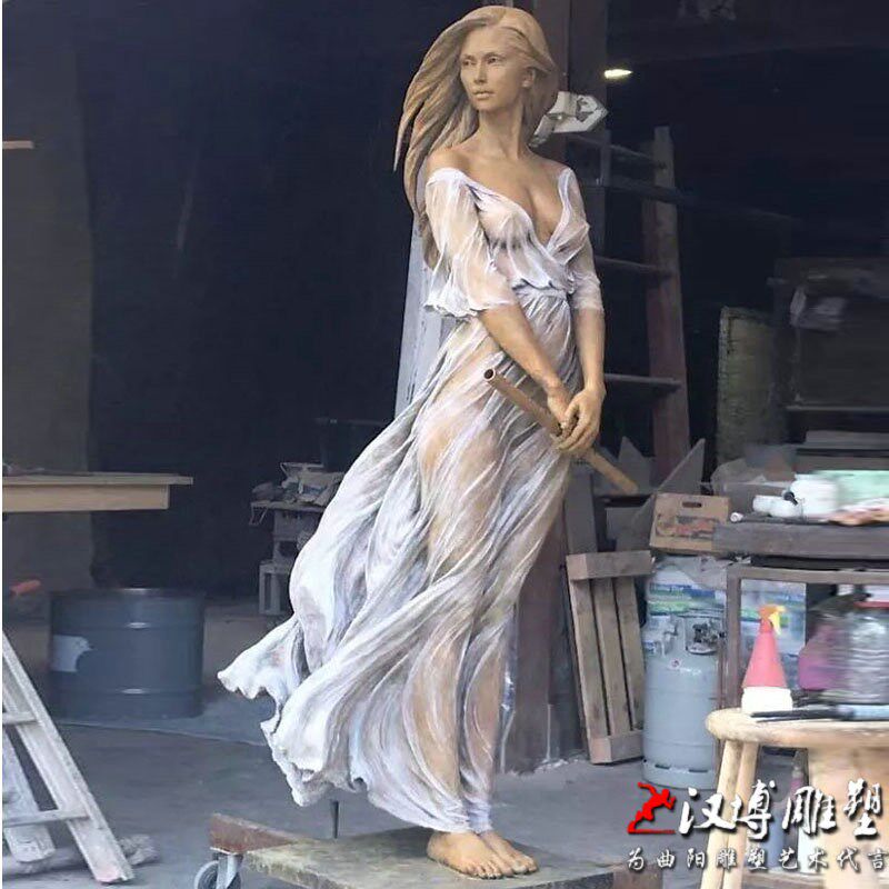 美女雕塑泥塑模型雕塑玻璃钢雕塑制作铜雕人物城市景观园林雕塑
