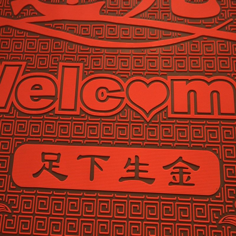 欣欣欢迎光临入户门垫地垫 进门 玄关防滑垫门垫 地毯塑料脚垫PVC