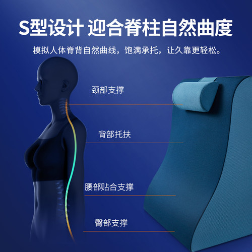 老人病人床头床上靠垫靠枕大靠背护腰神器半卧位床软包腰垫三角枕