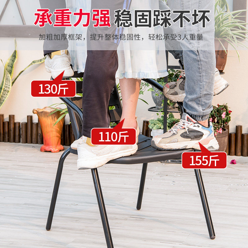 莫家庭院桌椅室外花园奶茶休闲露天露台阳台桌椅防水防晒户外桌椅