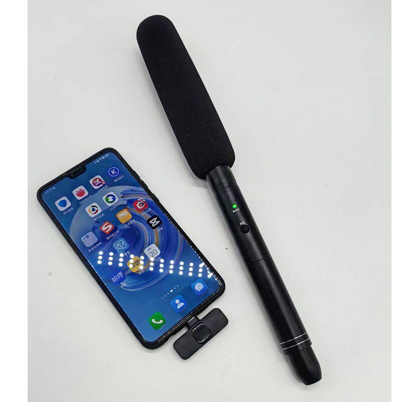 无线采访麦克风即插即用手机单反专用户外收音唛直播话筒智能降噪