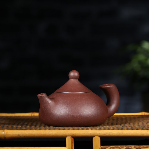 紫砂小壶100cc功夫茶壶宜兴紫砂壶纯手工泡茶壶单人手把对嘴茶壶