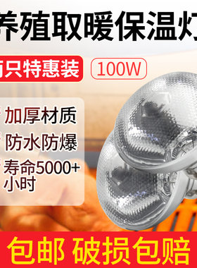 华畜保温灯养殖场专用小鸡猪用取暖灯泡小仔猪兽用猪场保暖加热灯