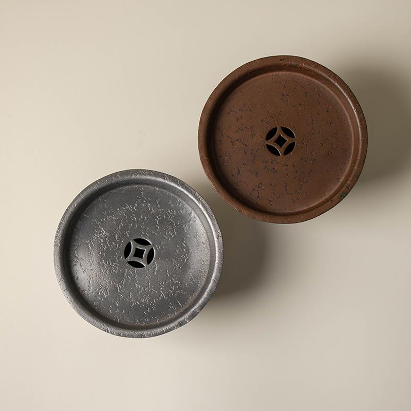 梵汝 日式纯手工纯铜建水干泡茶具纯锡水盂高端功夫茶具茶道配件