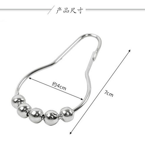 金属滚珠挂钩浴帘配件挂环活扣葫芦形挂圈